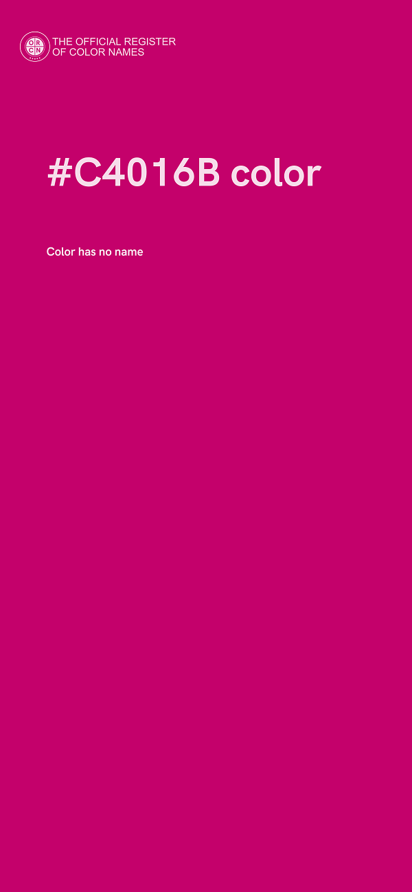 #C4016B color image