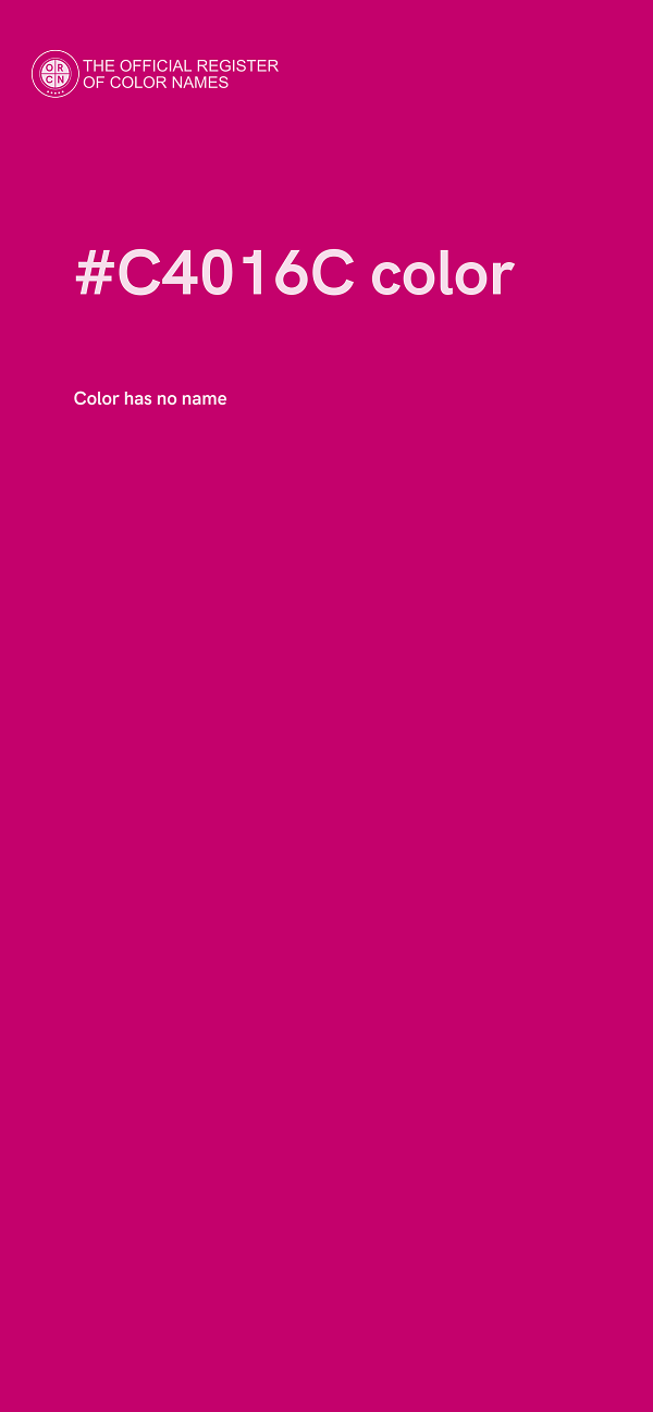 #C4016C color image