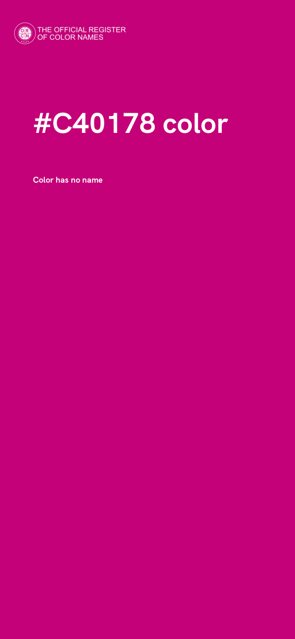 #C40178 color image