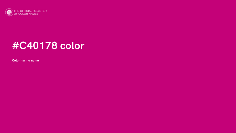 #C40178 color image