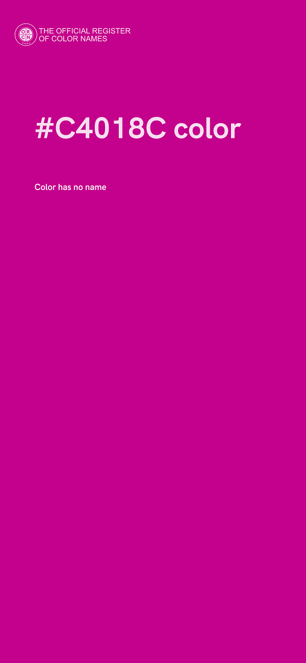 #C4018C color image