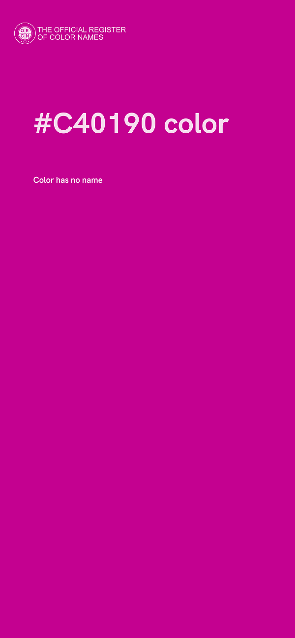 #C40190 color image
