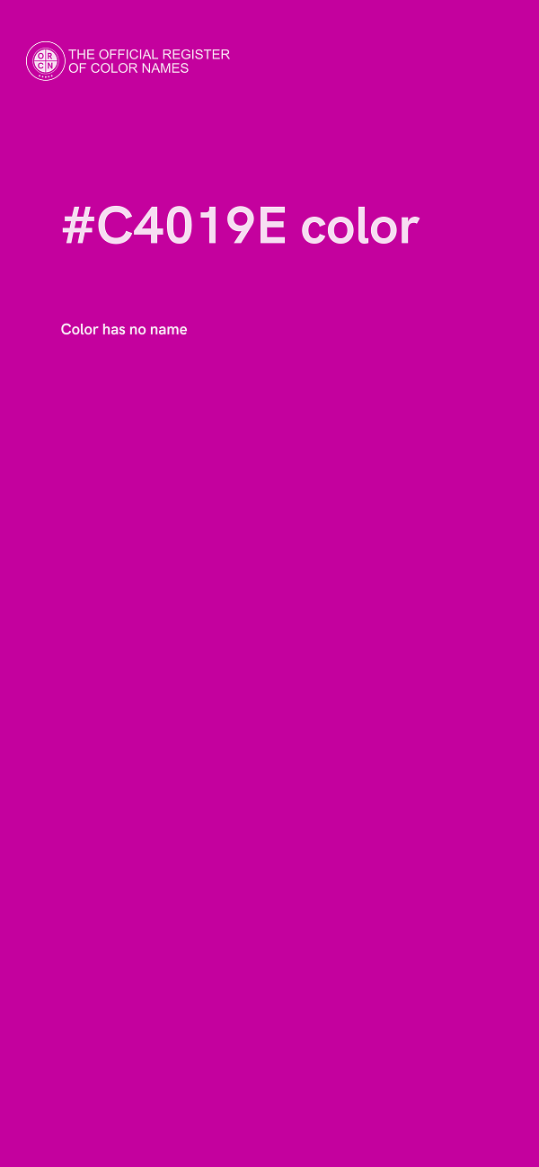 #C4019E color image
