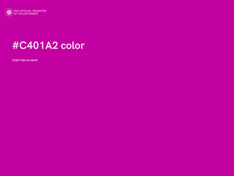 #C401A2 color image