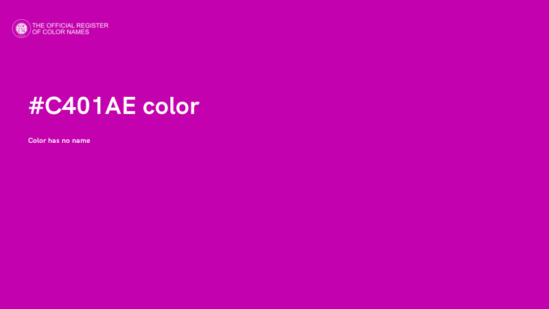 #C401AE color image