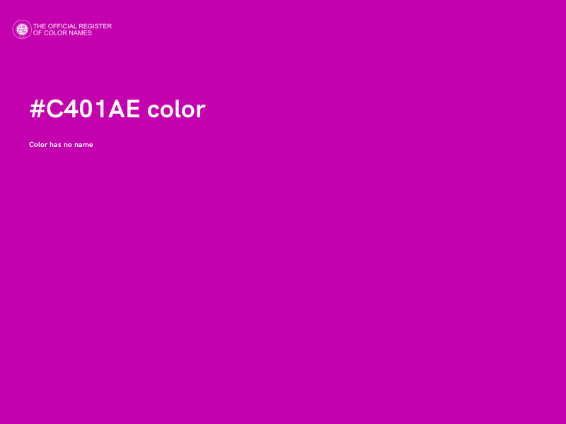 #C401AE color image