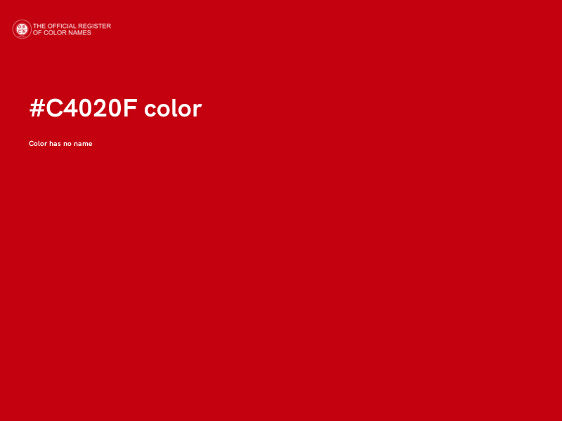 #C4020F color image