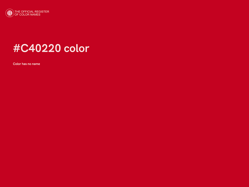 #C40220 color image