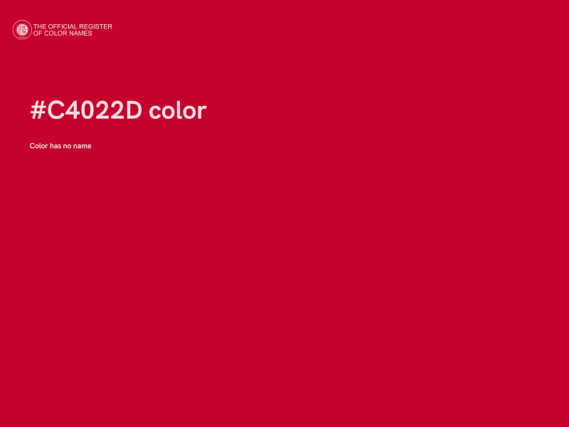 #C4022D color image