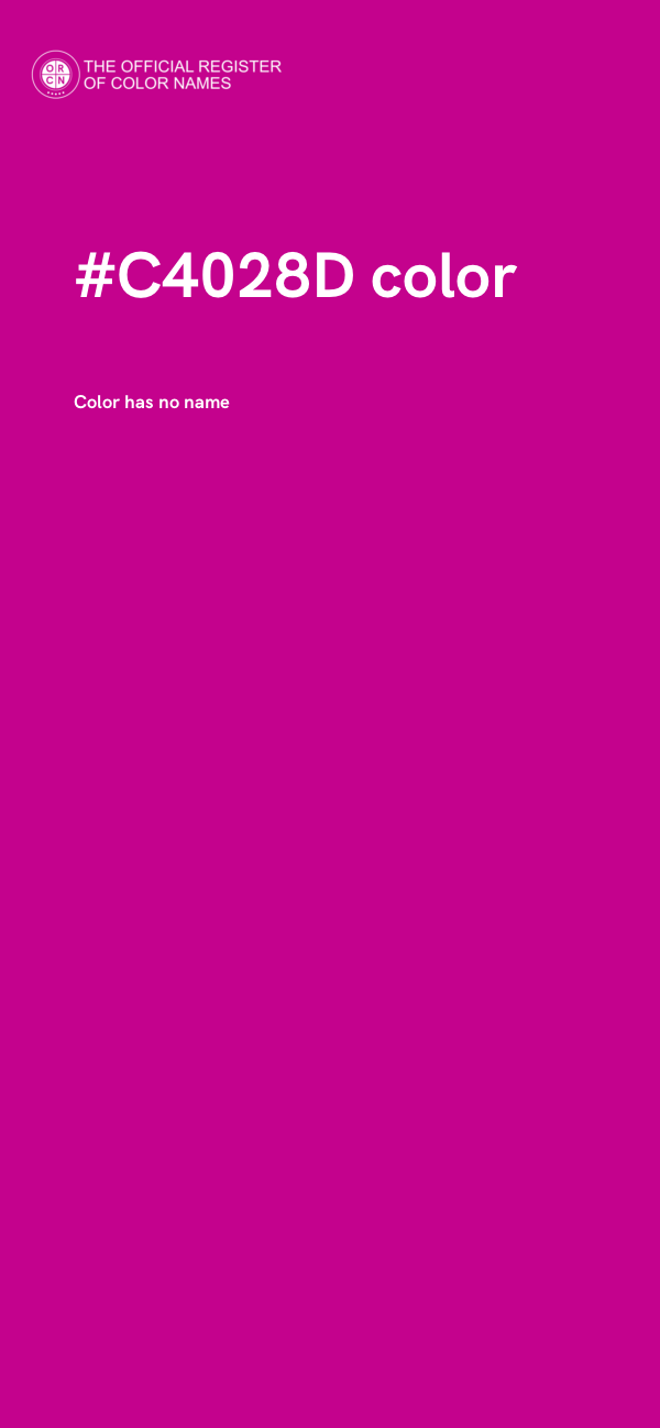 #C4028D color image