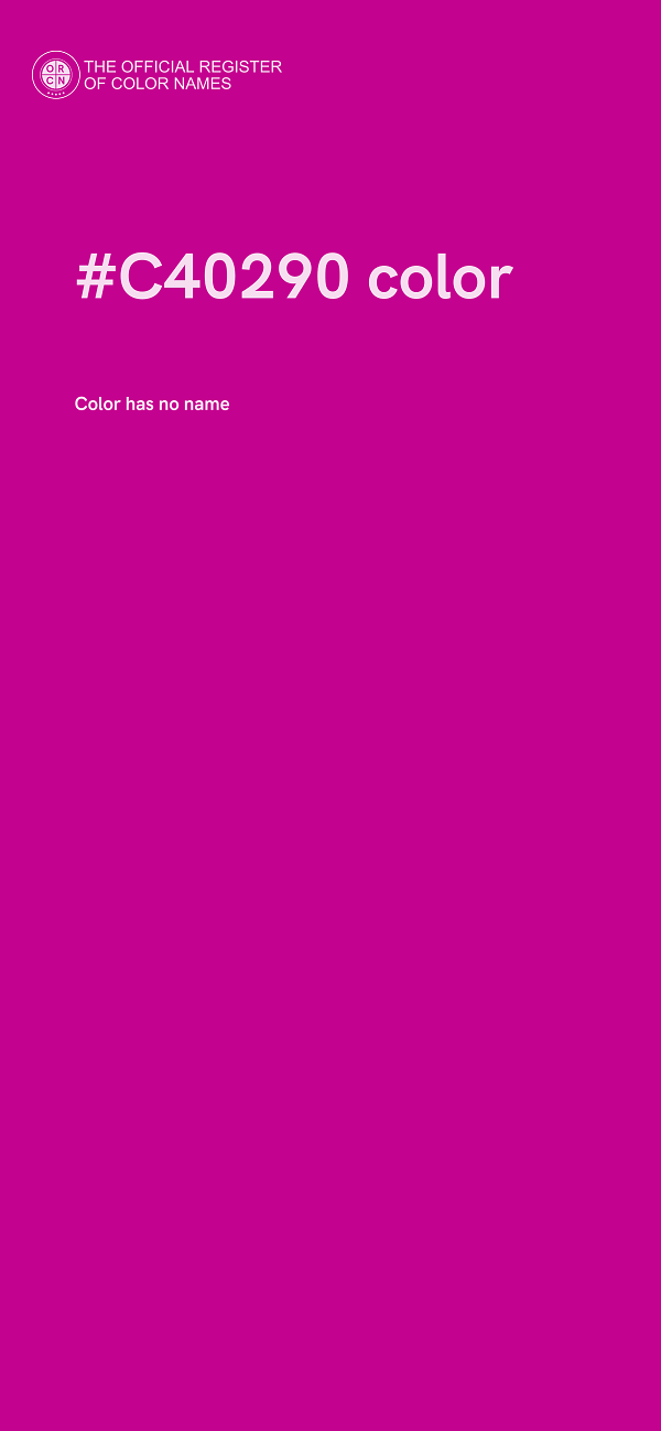 #C40290 color image
