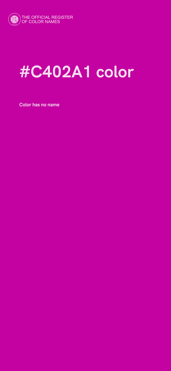 #C402A1 color image