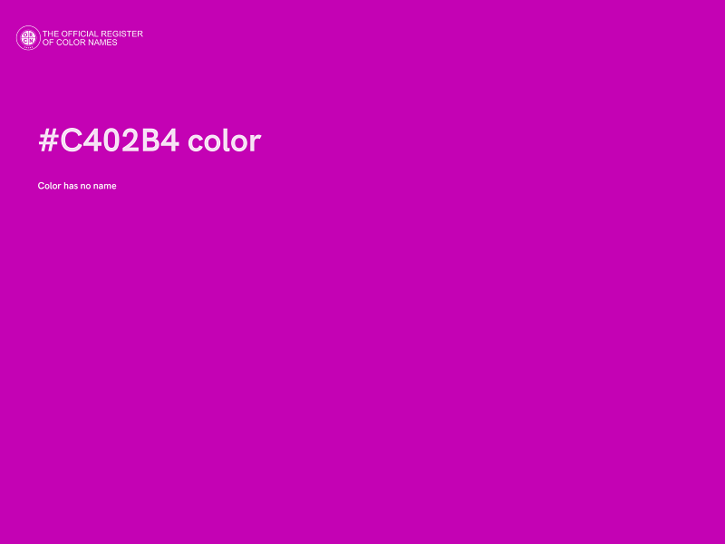 #C402B4 color image