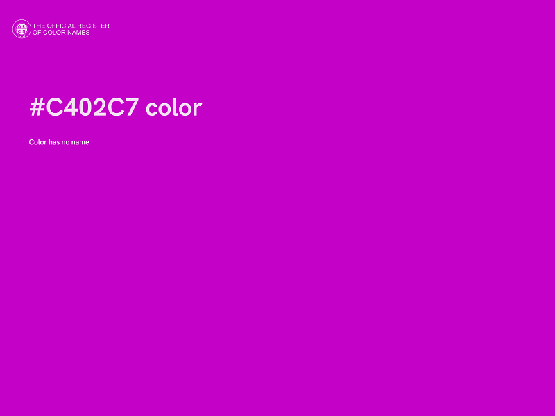 #C402C7 color image