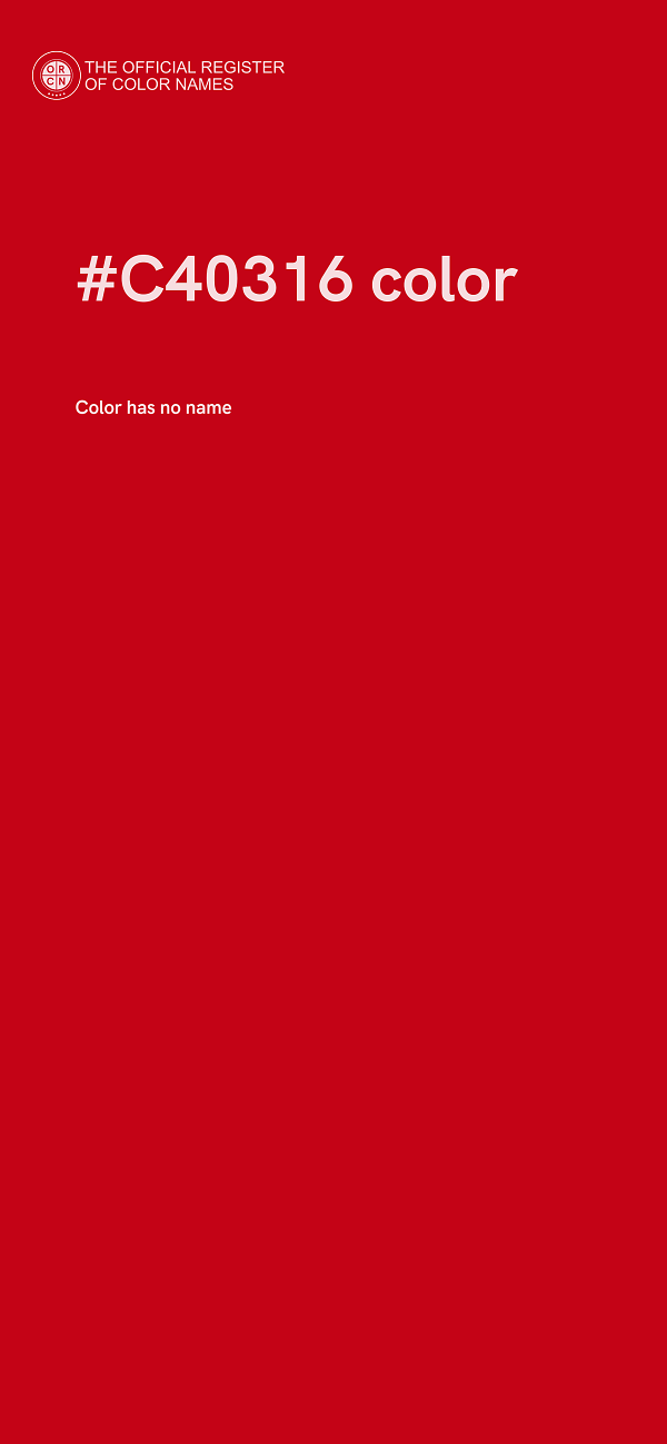 #C40316 color image
