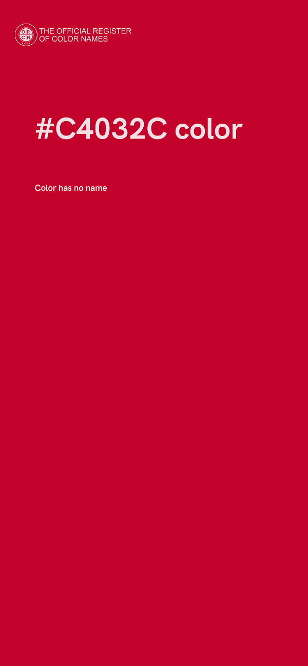 #C4032C color image