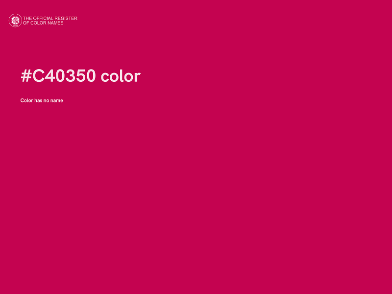 #C40350 color image