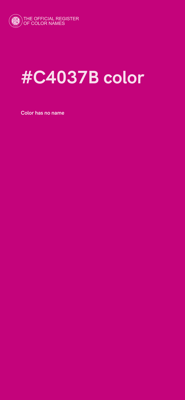 #C4037B color image