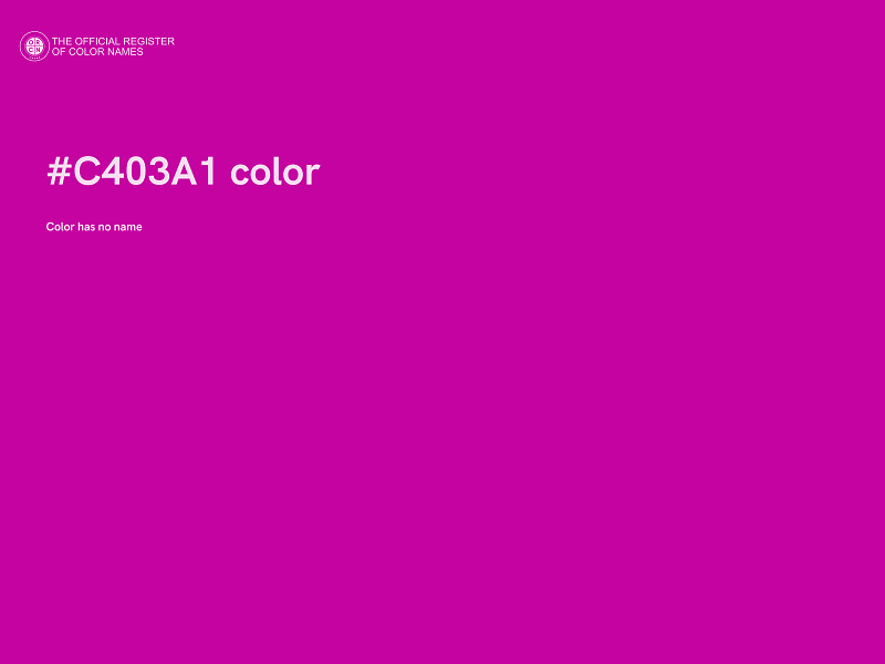 #C403A1 color image