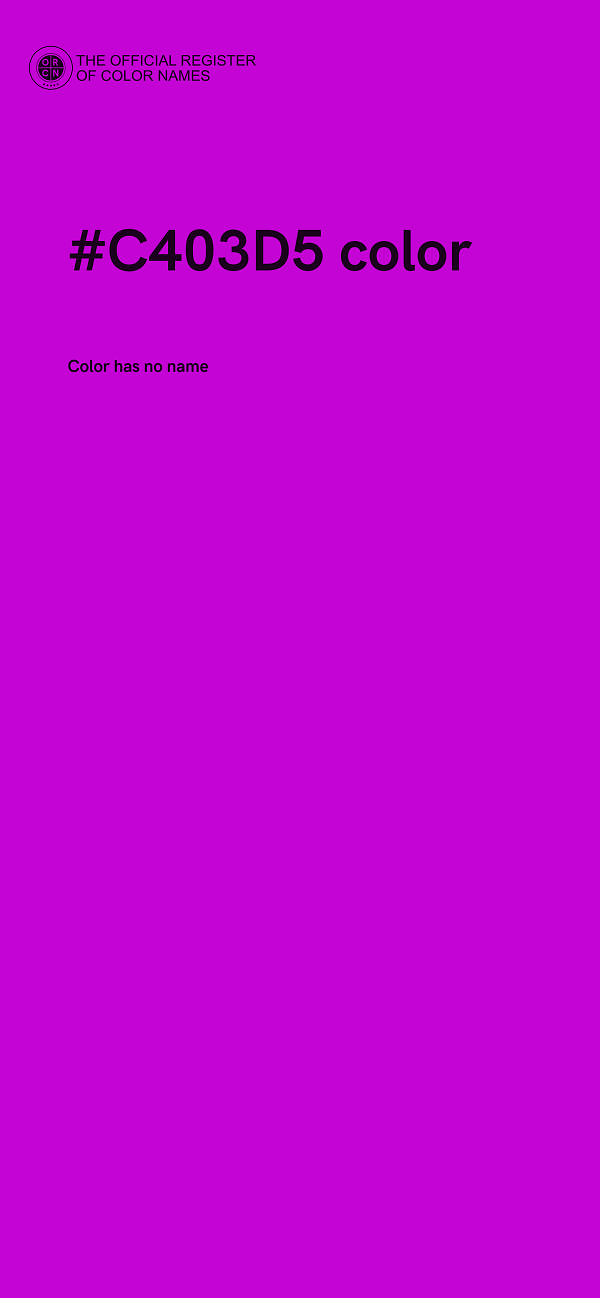 #C403D5 color image