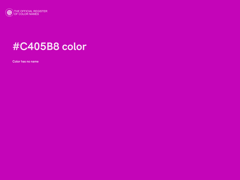 #C405B8 color image