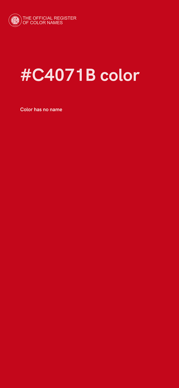 #C4071B color image