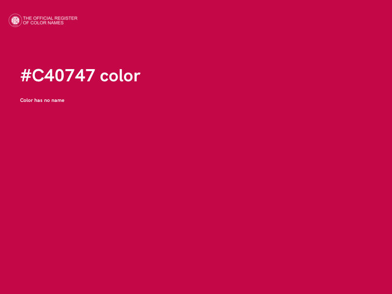 #C40747 color image