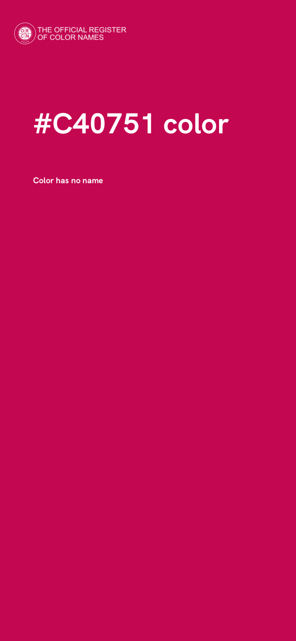 #C40751 color image