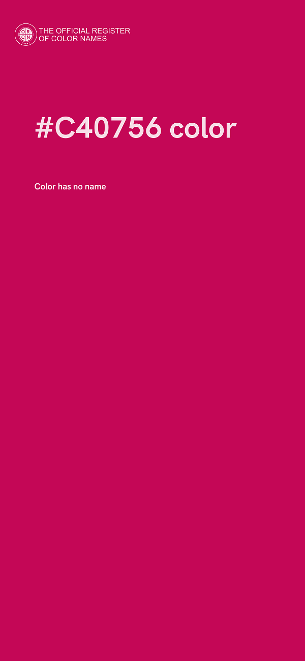 #C40756 color image