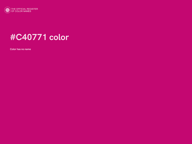 #C40771 color image