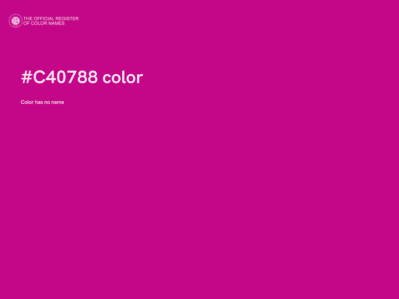 #C40788 color image