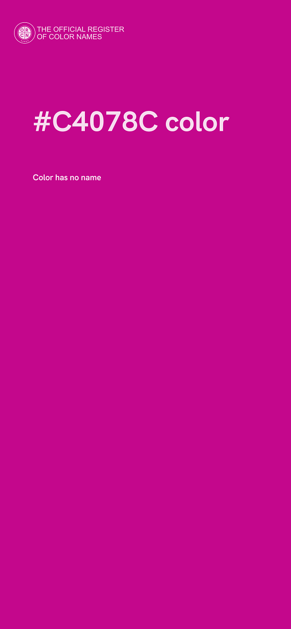 #C4078C color image