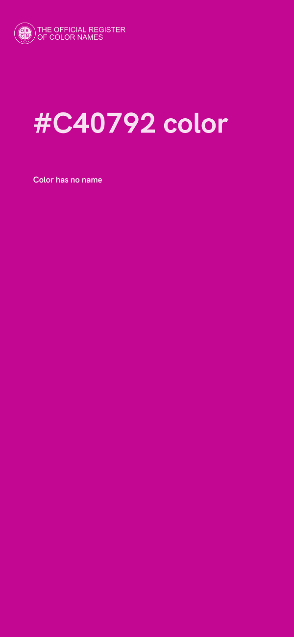 #C40792 color image