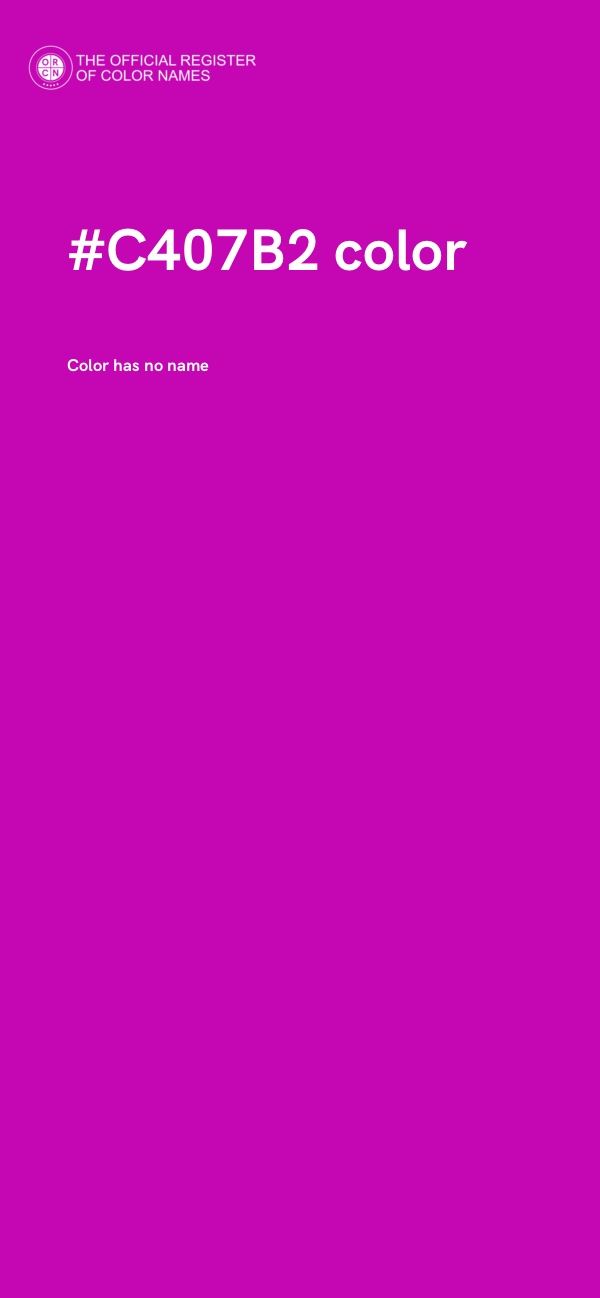 #C407B2 color image