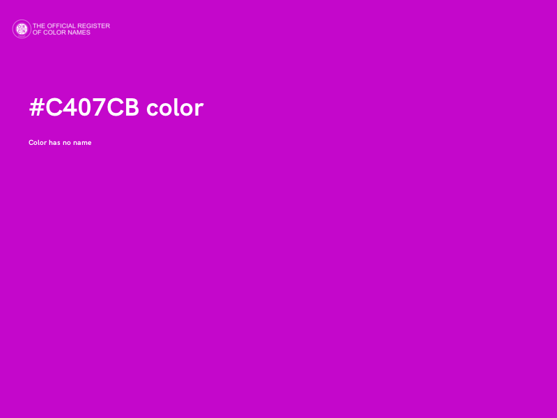 #C407CB color image