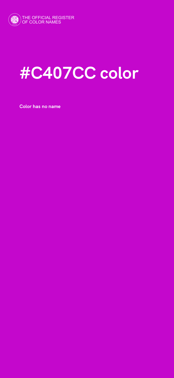 #C407CC color image
