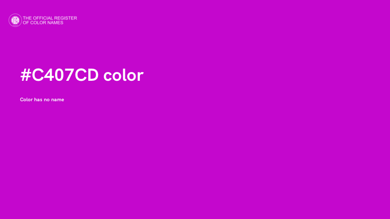 #C407CD color image