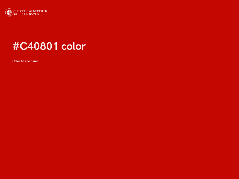 #C40801 color image