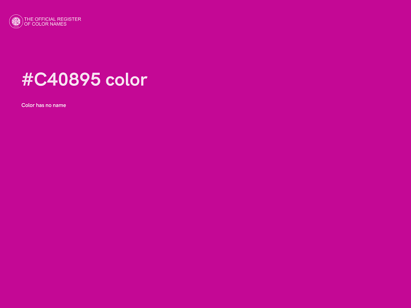 #C40895 color image