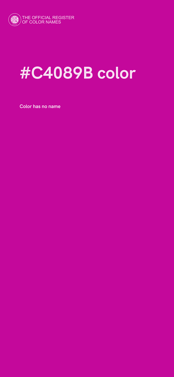 #C4089B color image