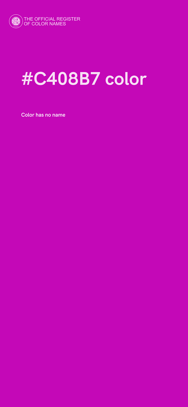 #C408B7 color image