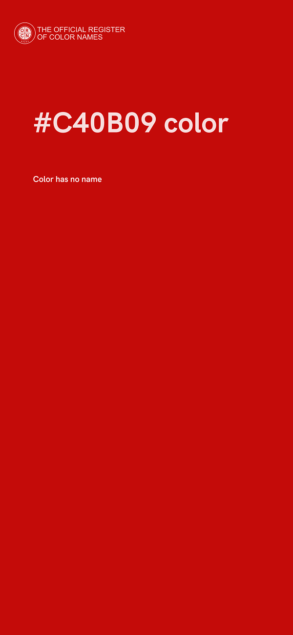 #C40B09 color image