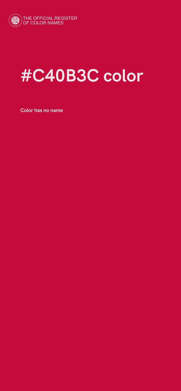#C40B3C color image