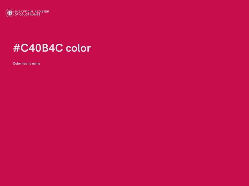 #C40B4C color image