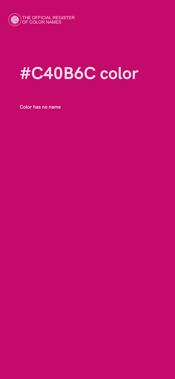 #C40B6C color image