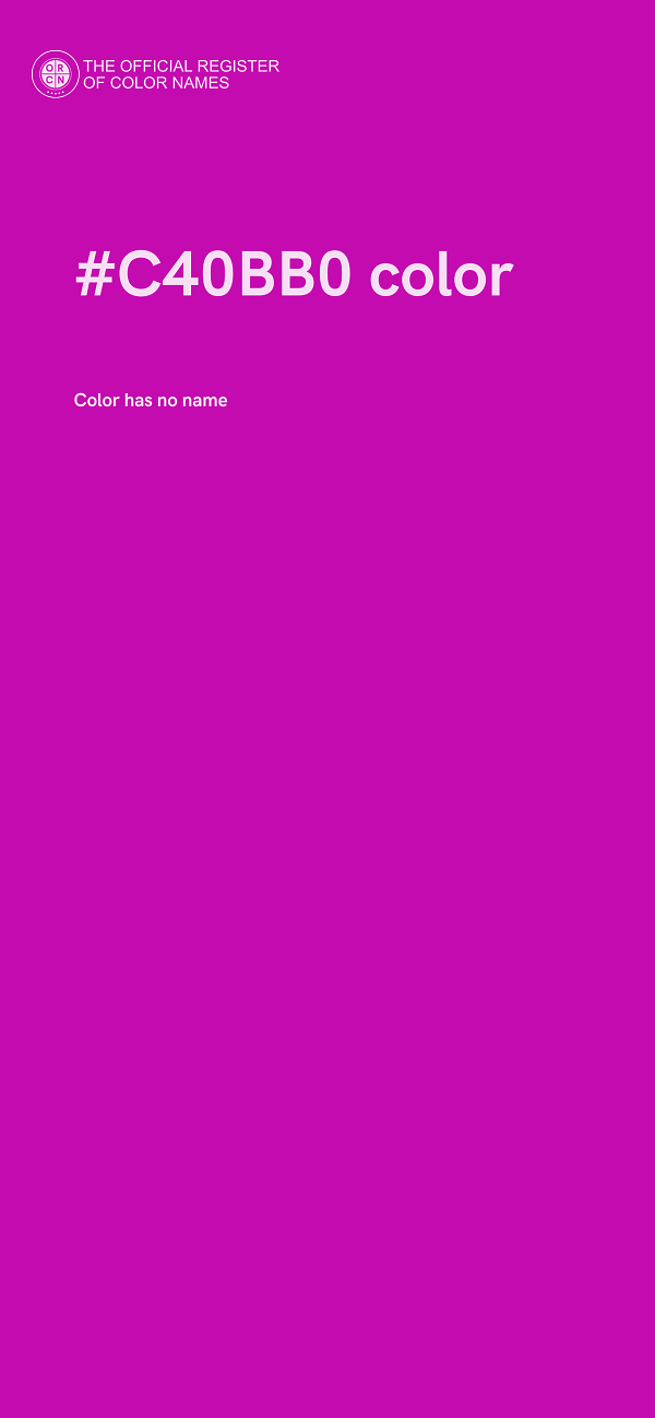 #C40BB0 color image