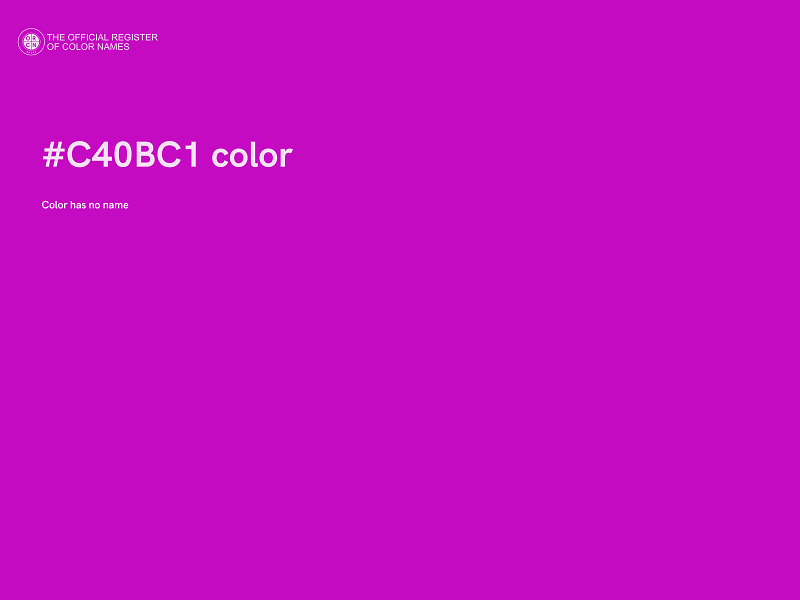 #C40BC1 color image