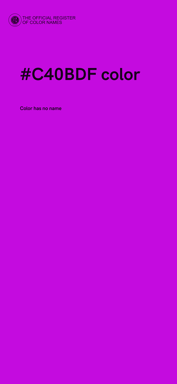 #C40BDF color image