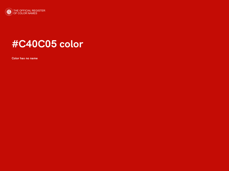 #C40C05 color image