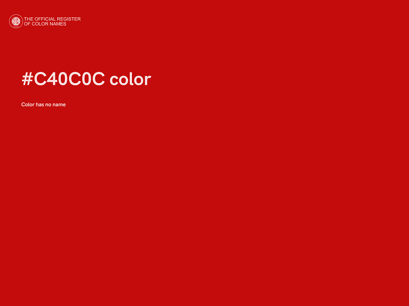 #C40C0C color image